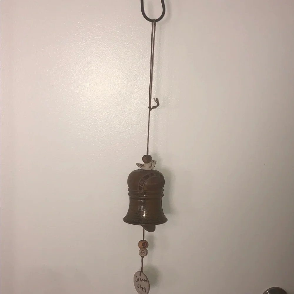 HANDMADE VINTAGE STONEWARE WIND CHIME